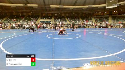 92 lbs 5th Place - Evan Cies, Malvern Wrestling Club vs Rocky Thompson, Open Mats