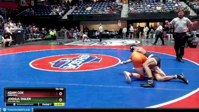 7A-132 lbs Cons. Round 2 - Adam Cox, Parkview vs Joshua Sigler, Collins Hill