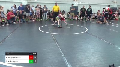 55 lbs Pools - Kayden Thompson, West Virginia Wild vs Trenton Maloney, Ohio Gold