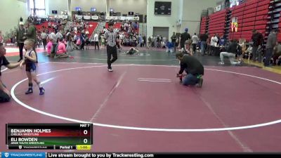 40 lbs Champ. Round 1 - Benjamin Holmes, Chelsea Wrestling vs Eli Bowden, Arab Youth Wrestling