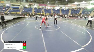 130 lbs Consi Of 16 #2 - James Hartman, Glenwood Springs Middle School vs Ian Easterling, Webber Middle School