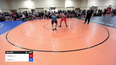 110 kg Cons 16 #2 - Kamahao Grace, Missouri vs Isaac Finau, Stallions Wrestling Club