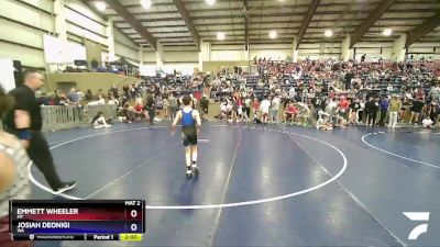 82 lbs Champ. Round 1 - Emmett Wheeler, MT vs Josiah Deonigi, WA