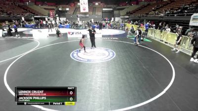 83 lbs 3rd Place Match - Lennox Cruzat, Mad Dawg Wrestling Club vs Jackson Phillips, California