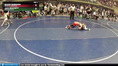 74 lbs Champ. Round 1 - Quade Robinson, Cedar Jr. Wrestling vs Jace Brackett, Badlands Elite