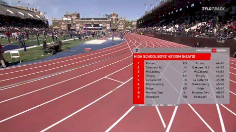High School Boys' 4x100m Relay, Prelims 25