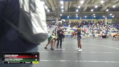 190 lbs Cons. Round 2 - Justin Brown, Saint Paul`s School vs Stephen Robinson, Glenelg Country School