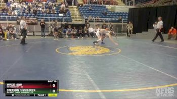 132 lbs Placement Matches (8 Team) - Stetson Gisselbeck, E1-West Fargo Sheyenne vs Wade Isom, W1-Williston