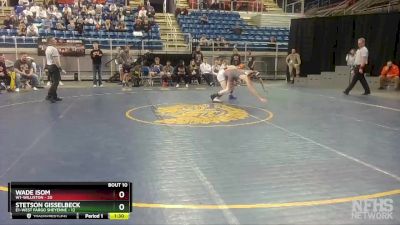 132 lbs Placement Matches (8 Team) - Stetson Gisselbeck, E1-West Fargo Sheyenne vs Wade Isom, W1-Williston