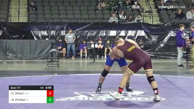 141 lbs 7th Place - Dresden Simon, Central Michigan vs Salvatore Profaci, American