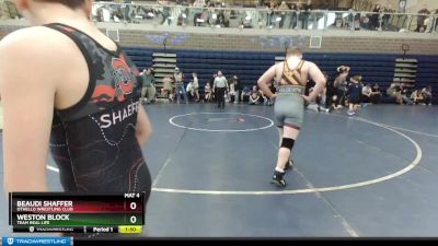 90 lbs Semifinal - Beaudi Shaffer, Othello Wrestling Club vs Weston Block, Team Real Life