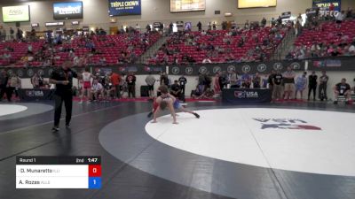 51 kg Round 1 - Domenic Munaretto, Illinois vs Alex Rozas, AllStar Wrestling Club