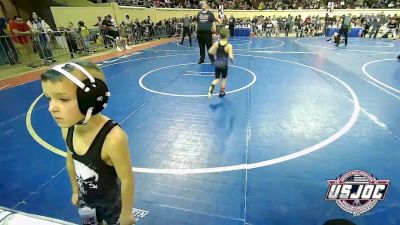 55 lbs Round Of 32 - Micael Boso, Choctaw Ironman Youth Wrestling vs Cooper Strausbaugh, Texas Takedown Academy