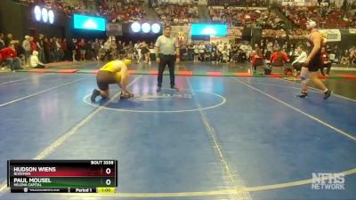 AA - 285 lbs Cons. Semi - Paul Mousel, Helena Capital vs Hudson Wiens, Bozeman