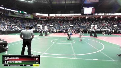 135 lbs Semifinal - Clara Grigsby, PWCA vs Cheyenne Griffin, CNYA