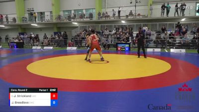 80kg Cons. Round 2 - Joshua Strickland, Lakehead WC vs Joseph Breedlove, Dinos WC