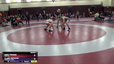 16U-14 lbs Round 2 - Andy Franke, Pack 732 vs Clark Fritsche, Prairie Du Chien