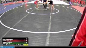 154 lbs Round 2 (4 Team) - Wyatt Tigner, Central Linn vs Hayden Joye, North Lake