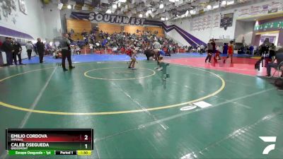 113 Boys Champ. Round 1 - Emilio Cordova, Imperial vs Caleb Osegueda, Grossmont