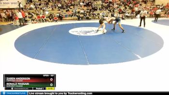157 lbs Cons. Round 1 - Ronald Massari, Elmhurst College vs Zaren Anderson, Carthage College
