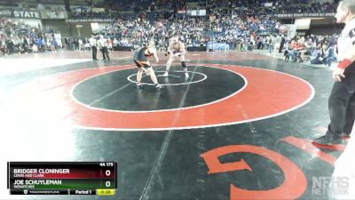 4A 175 lbs Cons. Round 1 - Bridger Cloninger, Lewis And Clark vs Joe Schuyleman, Wenatchee