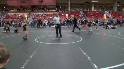 58 lbs Cons. Round 4 - Cyleigh Puderbaugh, Bobcat Wrestling Club vs Skylar Neisius, The Best Wrestler