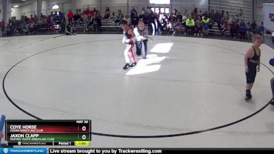 28 lbs Cons. Semi - Jaxon Clapp, Paxton Youth Wrestling Club vs Coye Horse, Cozad Wrestling Club