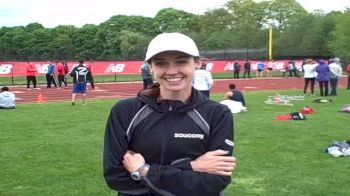 Molly Huddle busts the rust by racing with the men at NB Twilight