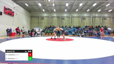 184 lbs Round Of 32 - Noel Ceballos, Monache vs Ocean Montero, Clovis West