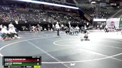 126 Class 2 lbs Quarterfinal - Steven Buddemeyer, Owensville vs Carter Kempker, Blair Oaks