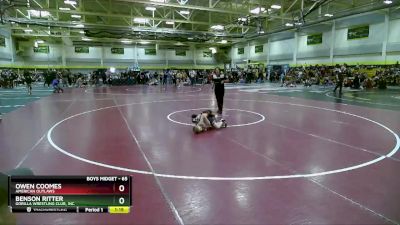 65 lbs Quarterfinal - Benson Ritter, Gorilla Wrestling Club, Inc. vs Owen Coomes, American Outlaws