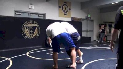 Aaron Pico training with Russian coach and world champion Sajid Sajidov