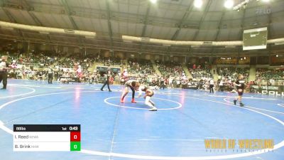 88 lbs Consi Of 32 #2 - Isiah Reed, Nebraska Wrestling Academy vs Braxton Brink, Hammerin Hawks