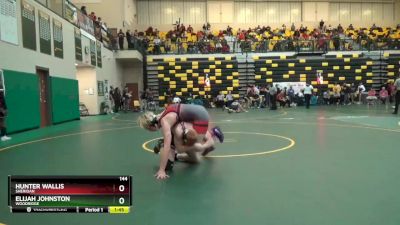 144 lbs Champ. Round 2 - Elijah Johnston, WOODRIDGE vs Hunter Wallis, SHERIDAN