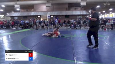 61 kg Rnd Of 32 - Alexander Hague, Bear Cave Wrestling Club vs William Dekraker, Virginia