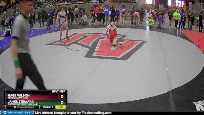 130 lbs Cons. Round 3 - James Steward, Northwest Wrestling Club vs Gage Wilson, Red Devil Mat Club