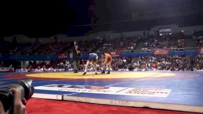 55 lbs match Sam Hazewinkel USA vs. Artas Sanaa Russia