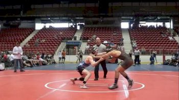 125 lbs match Josh Patrick young guns vs. Sam Cali apex