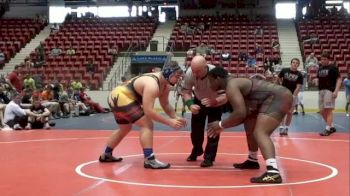 285 lbs match Aaron Gill young guns vs. Kevin Wilkins