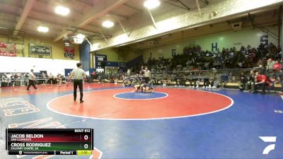 150 lbs Semifinal - Cross Rodriguez, Calvary Chapel SA vs Jacob Beldon, San Clemente