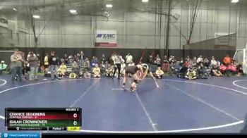160 lbs Round 2 (6 Team) - Chance Segeberg, Montana Maroon vs Isaiah Crownover, South Dakota Blizzard
