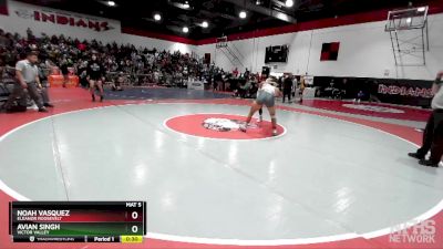 145 lbs Cons. Round 1 - Noah Vasquez, Eleanor Roosevelt vs Avian Singh, Victor Valley