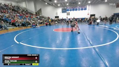 150 lbs Cons. Round 3 - Ryan Taylor, Sheridan vs Bricen Wright, Chadron