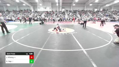 100 lbs Semifinal - Jeulenea Khang, NC vs Samantha Yap, CT