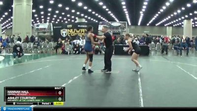 116 lbs Semis (4 Team) - Ashley Courtney, University Of The Cumberlands vs Hannah Hall, Central Methodist