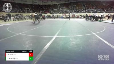 3A-215 lbs Cons. Semi - Ryder Gray, OKLAHOMA CHRISTIAN SCHOOL vs Lane Gourley, LITTLE AXE