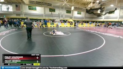 50 lbs Quarterfinal - McCoy Heinrich, American Outlaws vs Finley Uhlenhake, Immortal Athletics WC