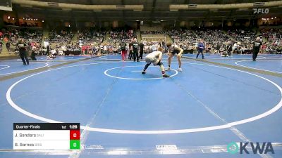 170 lbs Quarterfinal - Jescee Sanders, Salina Wrestling Club vs Blayne Barnes, Bristow Youth Wrestling