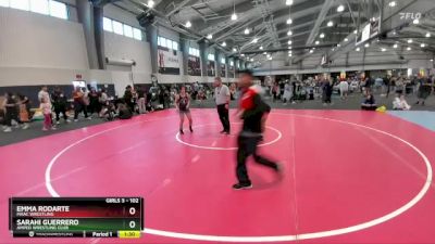 102 lbs Semifinal - Sarahi Guerrero, Amped Wrestling Club vs Emma Rodarte, MAAC Wrestling