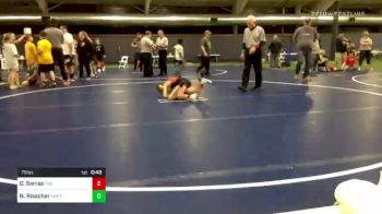 75 lbs 3rd Place - Olympic Serrao, Fox Chapel vs Noel Risacher, North Allegheny